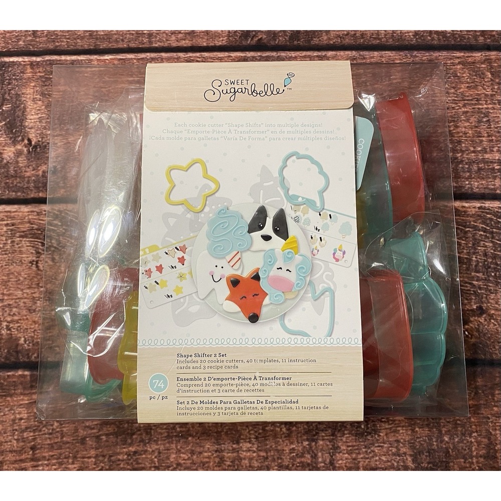 Sweet Sugarbelle Shape Shifters Set 2 Cookie Cutters 74 Piece (Plastic) NIB